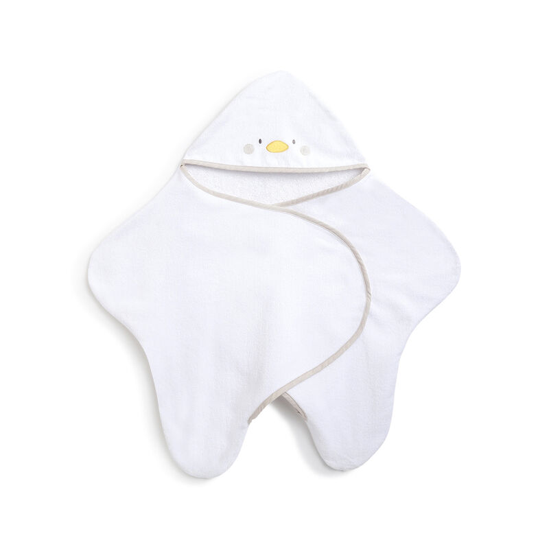 Infants White Woven Bathwrap image number 0